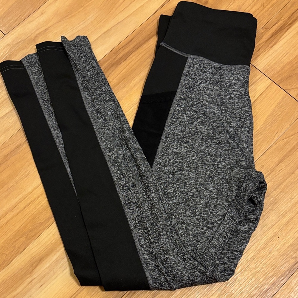Gray and Black Leggings